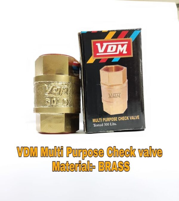 vdm gun metal vertical check valve (no. 3)